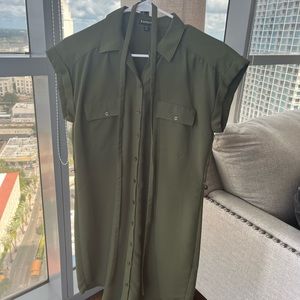 Express Shirt Dress with Belt Small